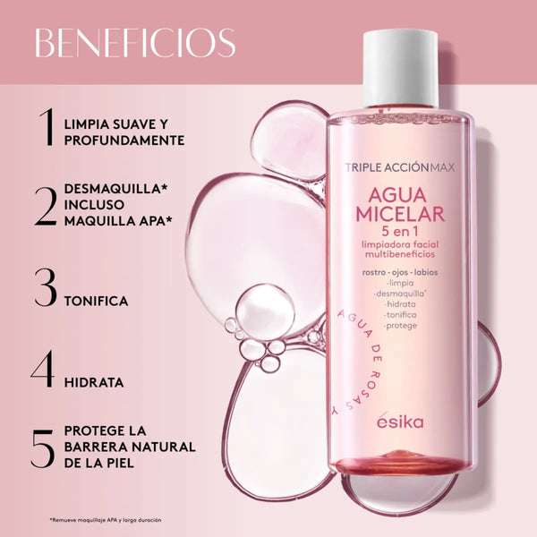 Agua Micelar 5 en 1 Esika