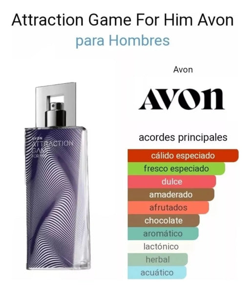 Attraction Game Eau de Toilette Para Hombre Avon