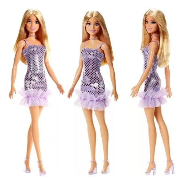 Barbie Básica Vestido De Noche