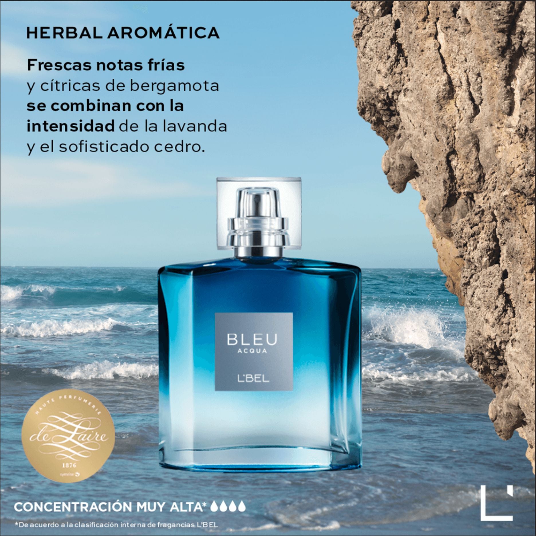 Lociones Lbel Hombre Bleu Glacial L'Bel Colonia Una