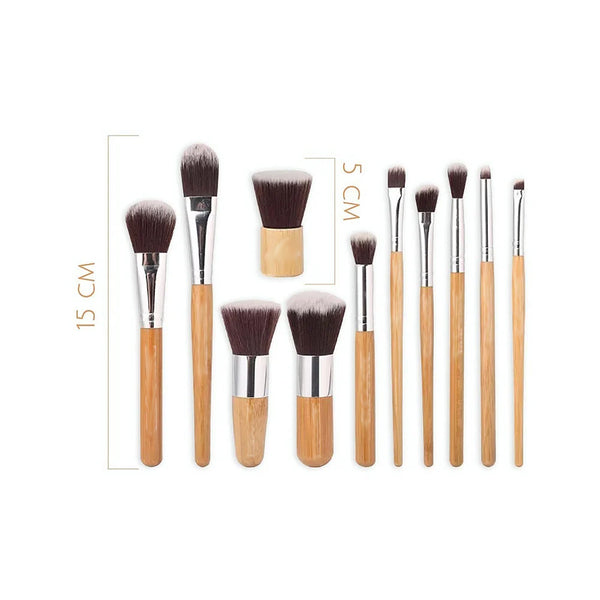 Set de Brochas de Bambú 11 Piezas
