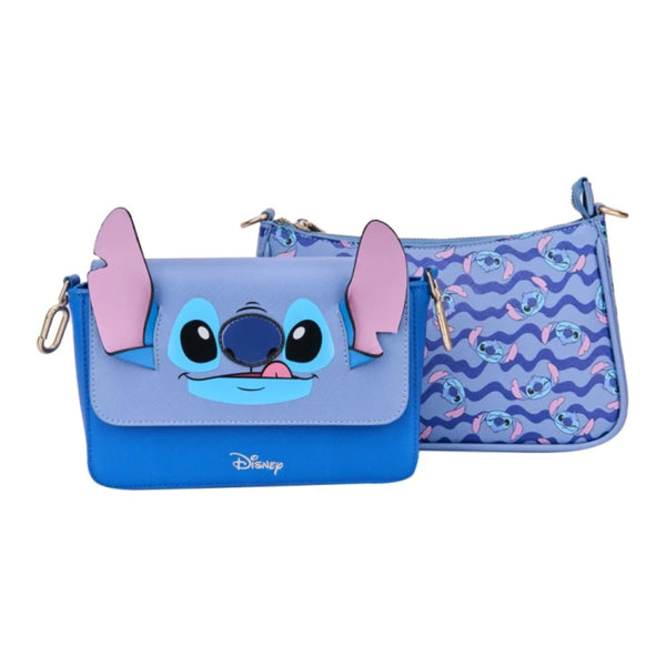 2 Bolsas Crosbody Stitch Orejas y Patron Stich Disney