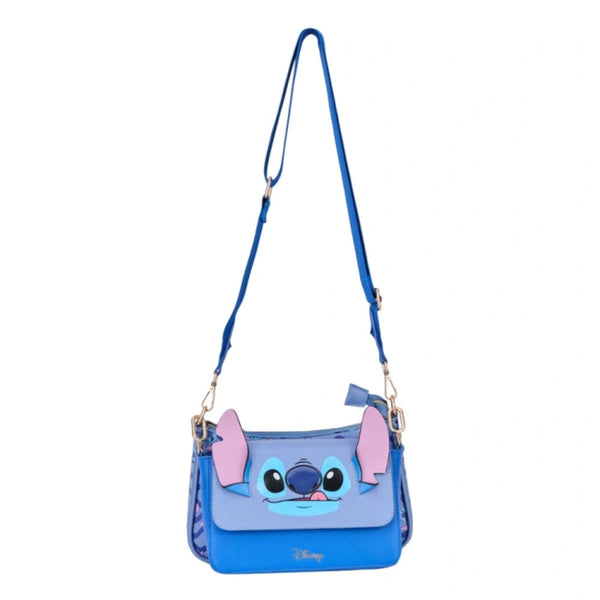 2 Bolsas Crosbody Stitch Orejas y Patron Stich Disney