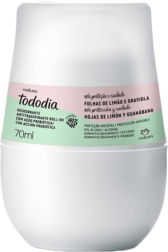 Desodorante Antitranspirante Roll On Hojas de Limon y Guanabana Natura