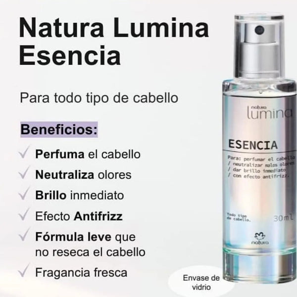 Essencia Perfume Para Cabello Lumina 30 Ml Natura