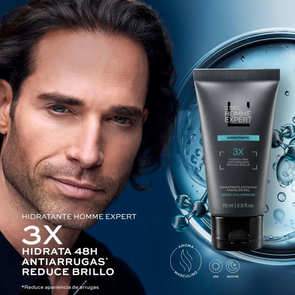 Hidratante Antiedad para hombre Homme Expert Lbel