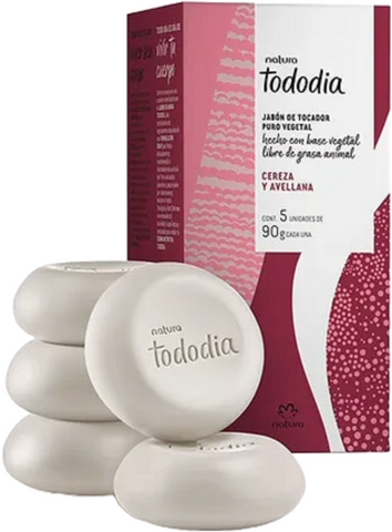 Set 5 Jabones Barra Cereza y Avellana Natura