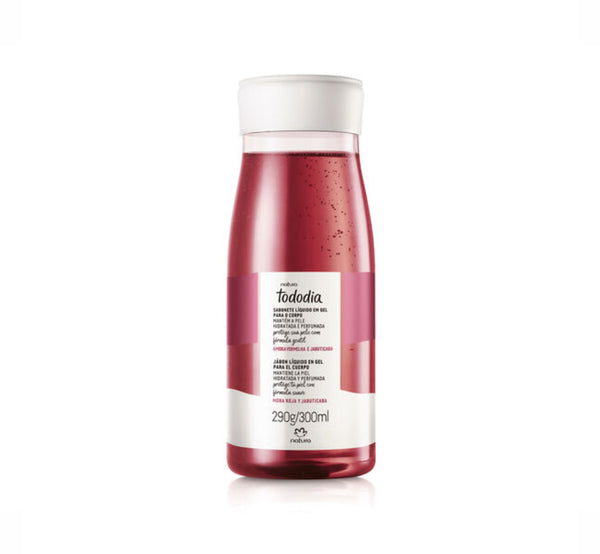 Jabon Liquido en Gel para el Cuerpo Mora Roja y Jabuticaba Natura