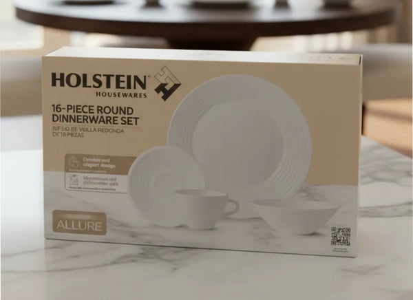 Juego de Vajilla Redonda de 16 Piezas Holstein Housewares