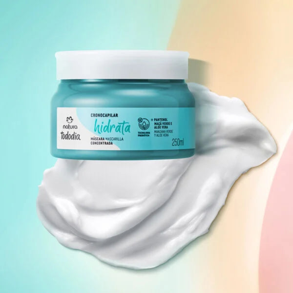 Mascarilla p/Cabello Hidrata con Aloe Vera y Manzana Natura