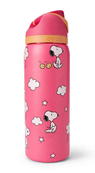 Termo Owala Free Sip 32 oz / 945 ml Snoopy Flores y Estrellas